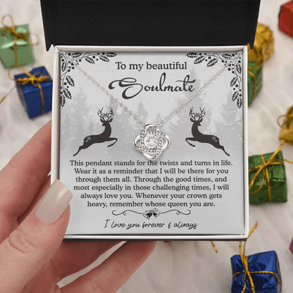Gift for Soulmate - A Reminder - Love Knot Pendant Necklace - Mallard Moon Gift Shop