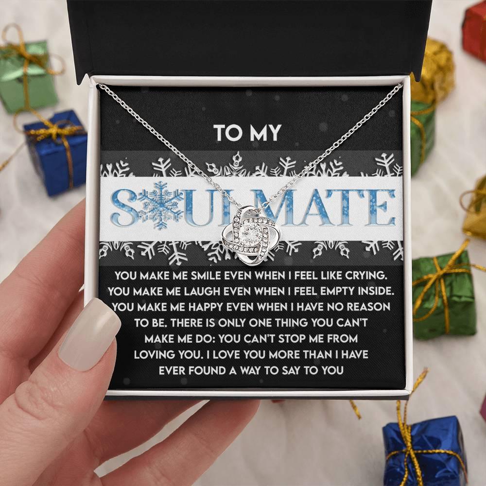 Gift for Soulmate - Loving You - Love Knot Pendant Necklace - Mallard Moon Gift Shop