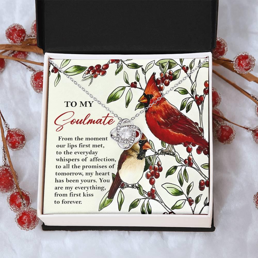 Gift for Soulmate - First Kiss - Love Knot Pendant Necklace - Mallard Moon Gift Shop