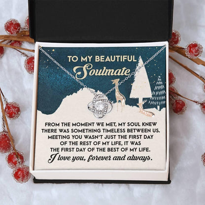 Gift for Soulmate - Between Us - Love Knot Pendant Necklace - Mallard Moon Gift Shop