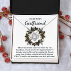 Gift for Son's Girlfriend - My Wishes Came True When He Found You - Love Knot Pendant Necklace
