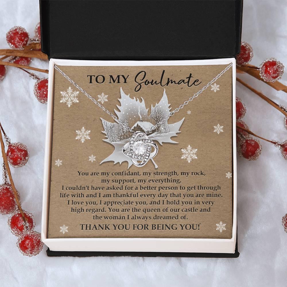 Gift for Soulmate - Our Castle - Love Knot Pendant Necklace - Mallard Moon Gift Shop