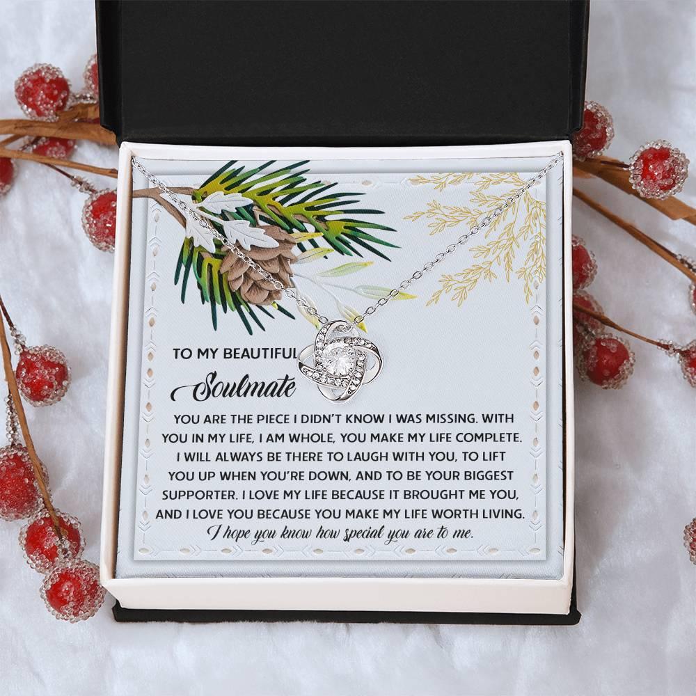 Gift for Soulmate - Biggest Supporter - Love Knot Pendant Necklace - Mallard Moon Gift Shop