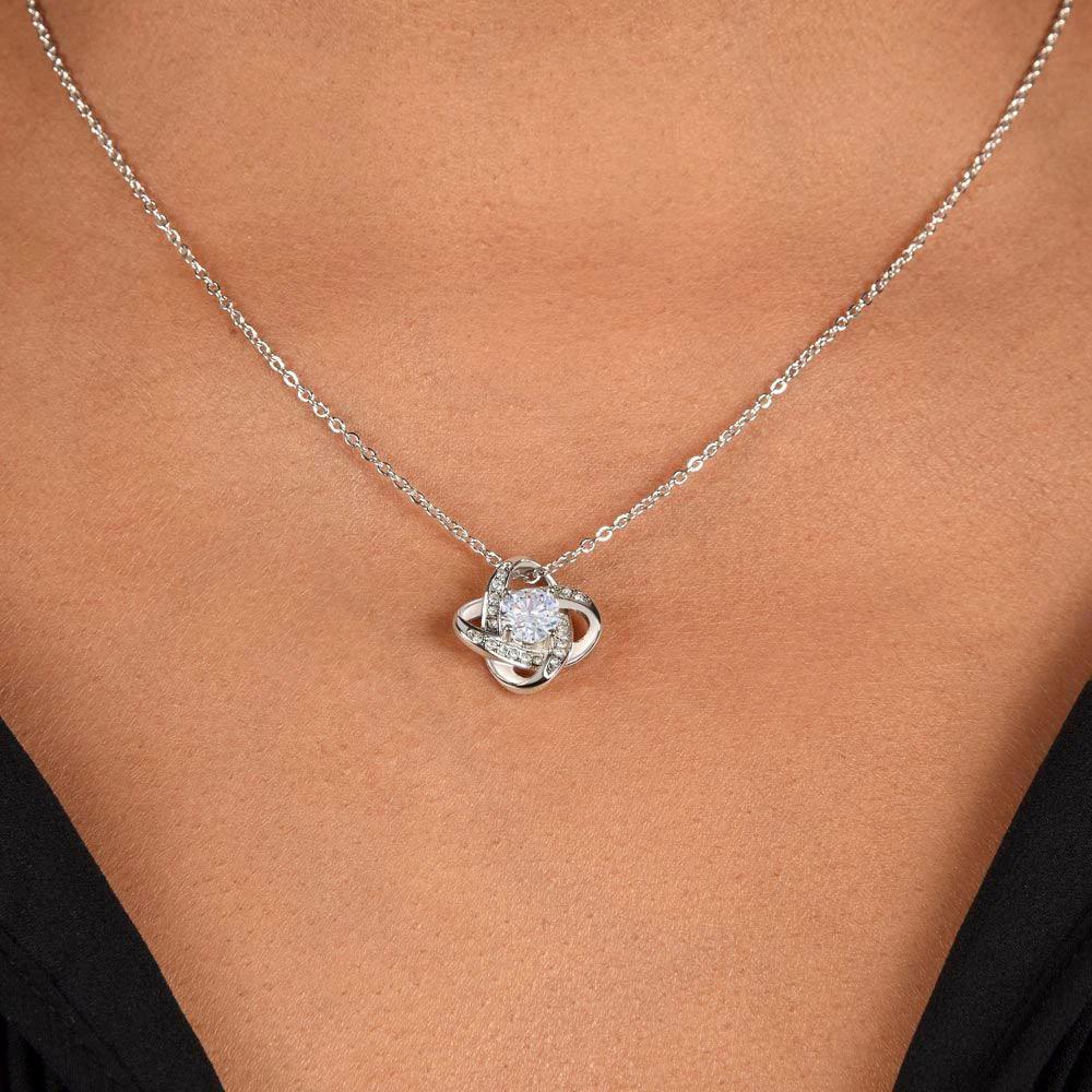 To My Wife-to-be You Are My Penguin Love Knot Pendant Necklace