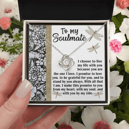 Gift for Soulmate - Make This Promise - Love Knot Pendant Necklace - Mallard Moon Gift Shop