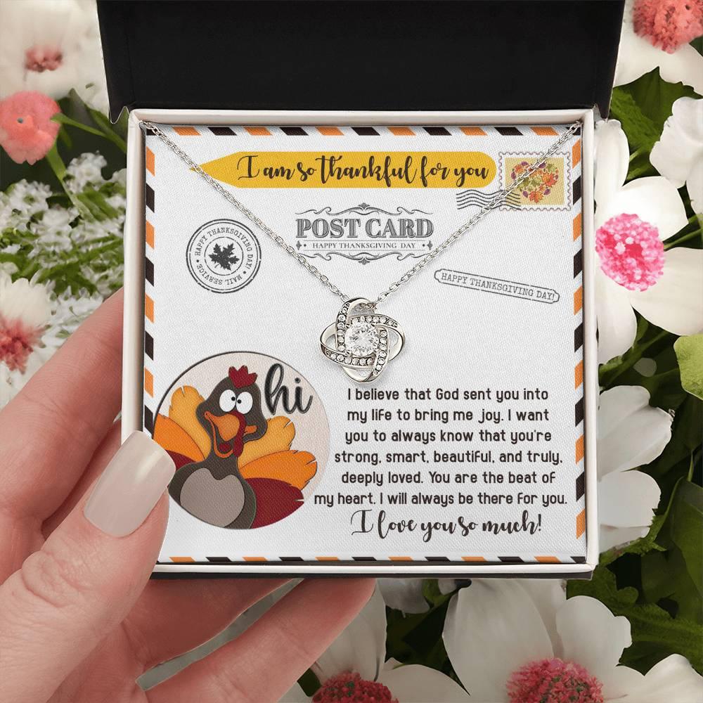 Gift for Thanksgiving - The Beat - Love Knot Pendant Necklace - Mallard Moon Gift Shop