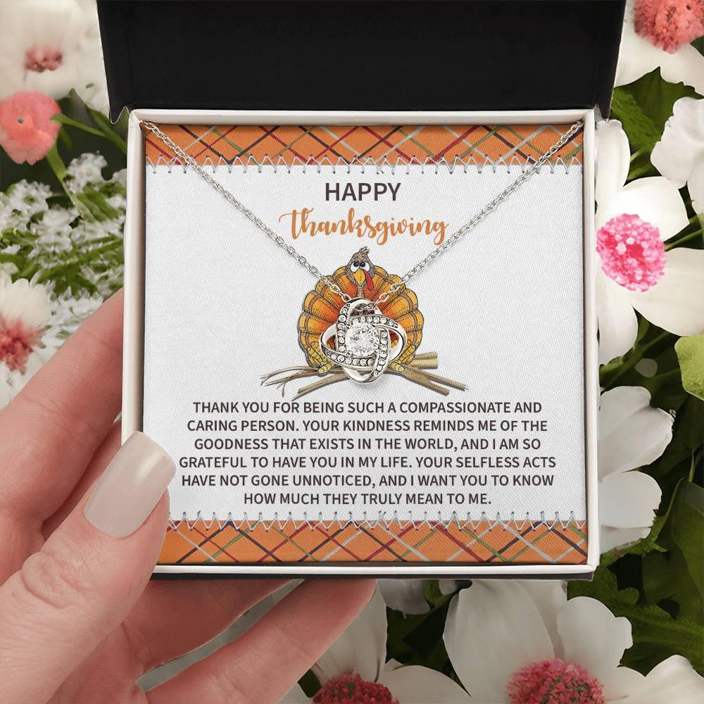 Gift for Thanksgiving - In My Life - Love Knot Pendant Necklace - Mallard Moon Gift Shop