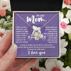 Gift for Mom from Son All the Ways You've Cared - Love Knot Necklace
