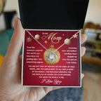 Gift for Mom - My Guiding Light - Love Knot Necklace