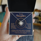 Daughter Gift - All Your Dreams Love Knot Pendant Necklace