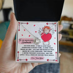 Romantic Anniversary, Valentine's Day Gift for Soulmate, Wife, Girlfriend - Cherish You - Love Knot Pendant Necklace