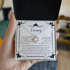 Apology - I'm Sorry, No Excuse, Another Chance - Love Knot Pendant Necklace