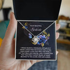 Romantic Anniversary, Valentine's Day Gift for Soulmate, Wife, Girlfriend - Feels Like Home - Love Knot Pendant Necklace