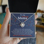 Mom To Be-At First Sight To My Mom - Love Knot Necklace