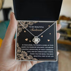 Romantic Anniversary, Valentine's Day Gift for Soulmate, Wife, Girlfriend - The Most Beautiful Part of My Life. - Love Knot Pendant Necklace