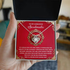 Romantic Anniversary, Valentine's Day Gift for Soulmate, Wife, Girlfriend - Through My Eyes - Love Knot Pendant Necklace