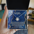 Daughter Gift - As You Are - Love Knot Pendant Necklace