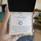 Maid of Honor Wedding Day Gift - Share This Day - Love Knot Pendant Necklace