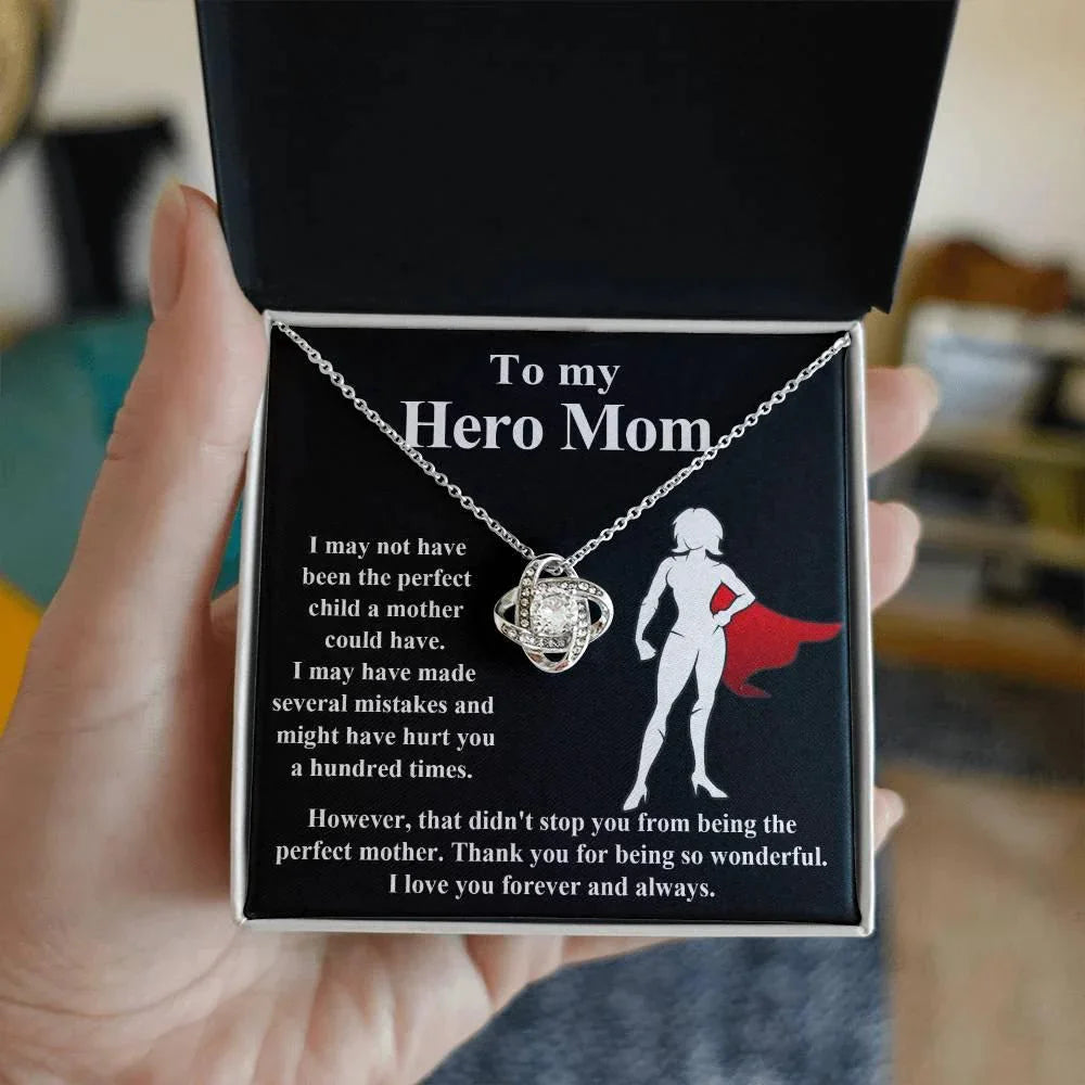 Mom-The Perfect Mother To My Mom - Love Knot Necklace