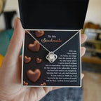 To My Soulmate" Love Knot Necklace – A Heartfelt Valentine’s Day Gift for Your Safe Haven and Forever Love