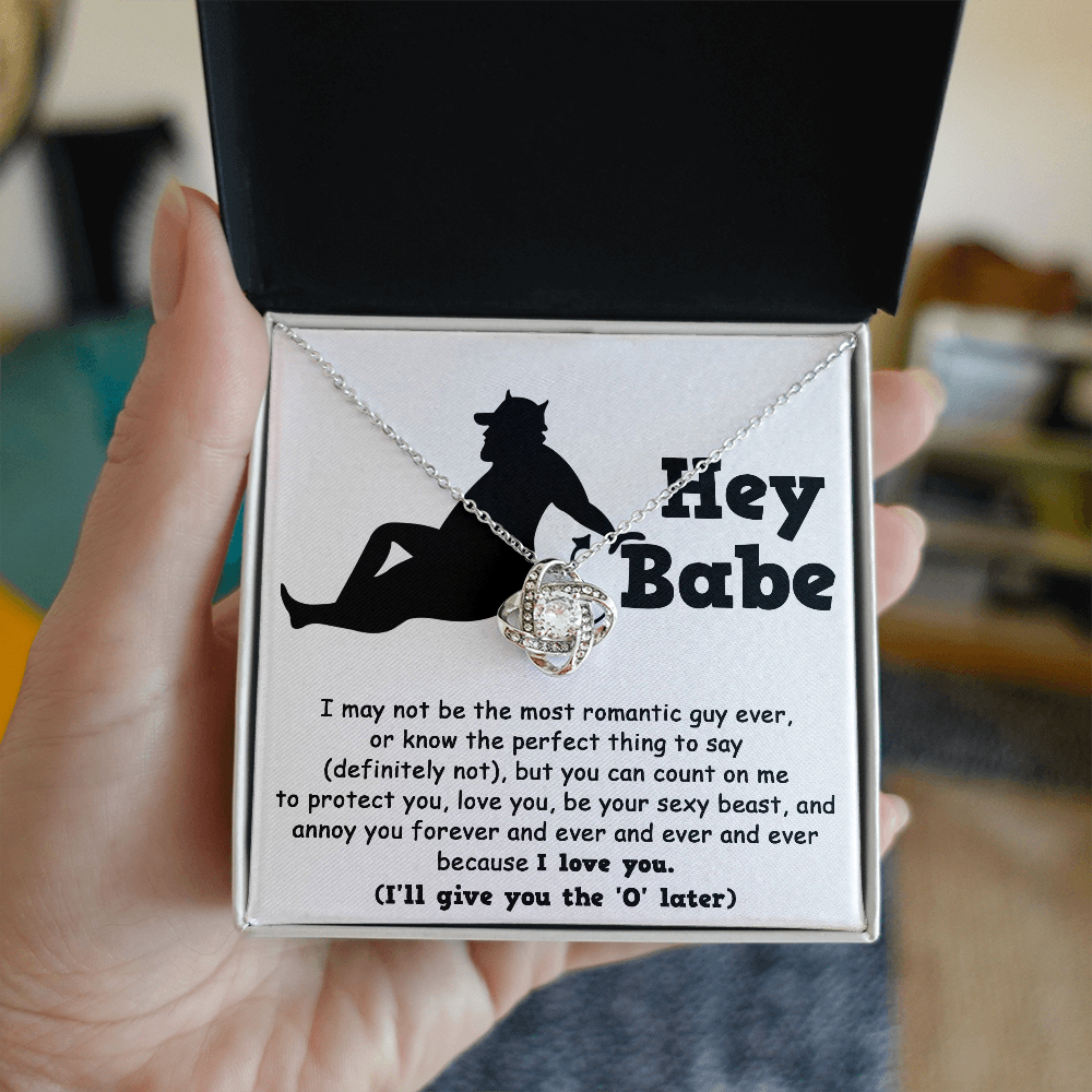 Soulmate Gift from Sexy Beast - Love Knot Necklace - Mallard Moon Gift Shop