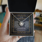 Mother-in-Law Gift You Took Me Into Your Heart and Home Love Knot Pendant Necklace