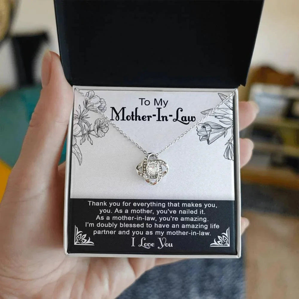 To My Mother-in-Law You Nailed It as a Mother Pendant Necklace