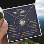 Daughter Gift - All Your Dreams Love Knot Pendant Necklace