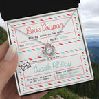 Wife Wedding Day Gift - Love Coupon - Love Knot Pendant Necklace