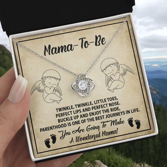 Mama To Be-Enjoy The Ride To My Mom - Love Knot Necklace - Mallard Moon Gift Shop