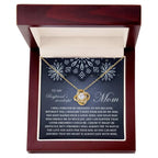 Gift for Boyfriend's Mom - By My Side - Love Knot Pendant Necklace