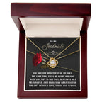 Soulmate Gift - Heartbeat of My Soul - Love Knot Necklace with Sentimental Message Card