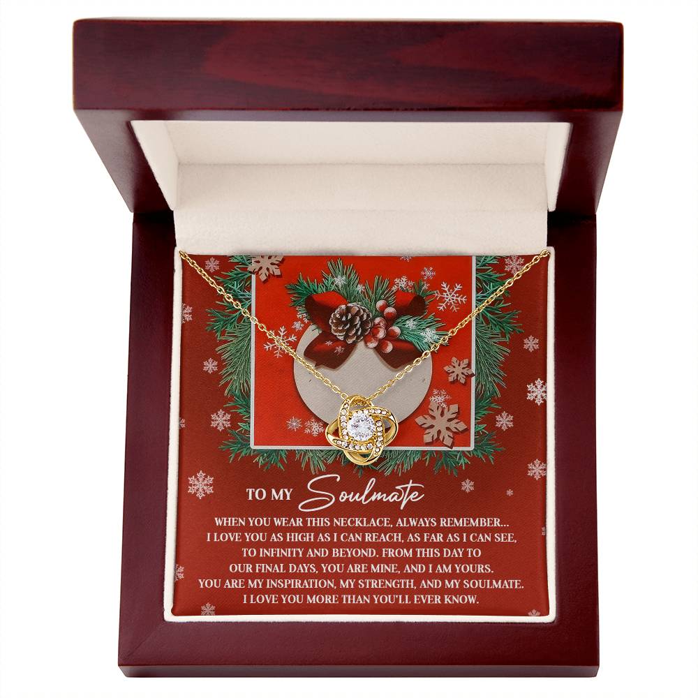 Gift for Soulmate - I Am Yours - Love Knot Pendant Necklace - Mallard Moon Gift Shop