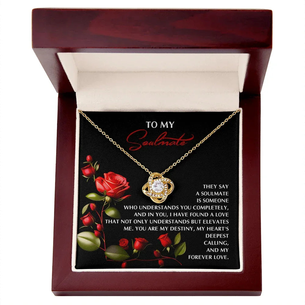 Soulmate Love Knot Necklace – A Timeless Gift for Your Forever Love