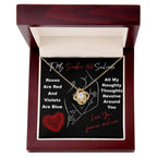 To My Smokin' Hot Soulmate" Love Knot Necklace – A Bold and Passionate Valentine’s Day Gift for Your Forever Love