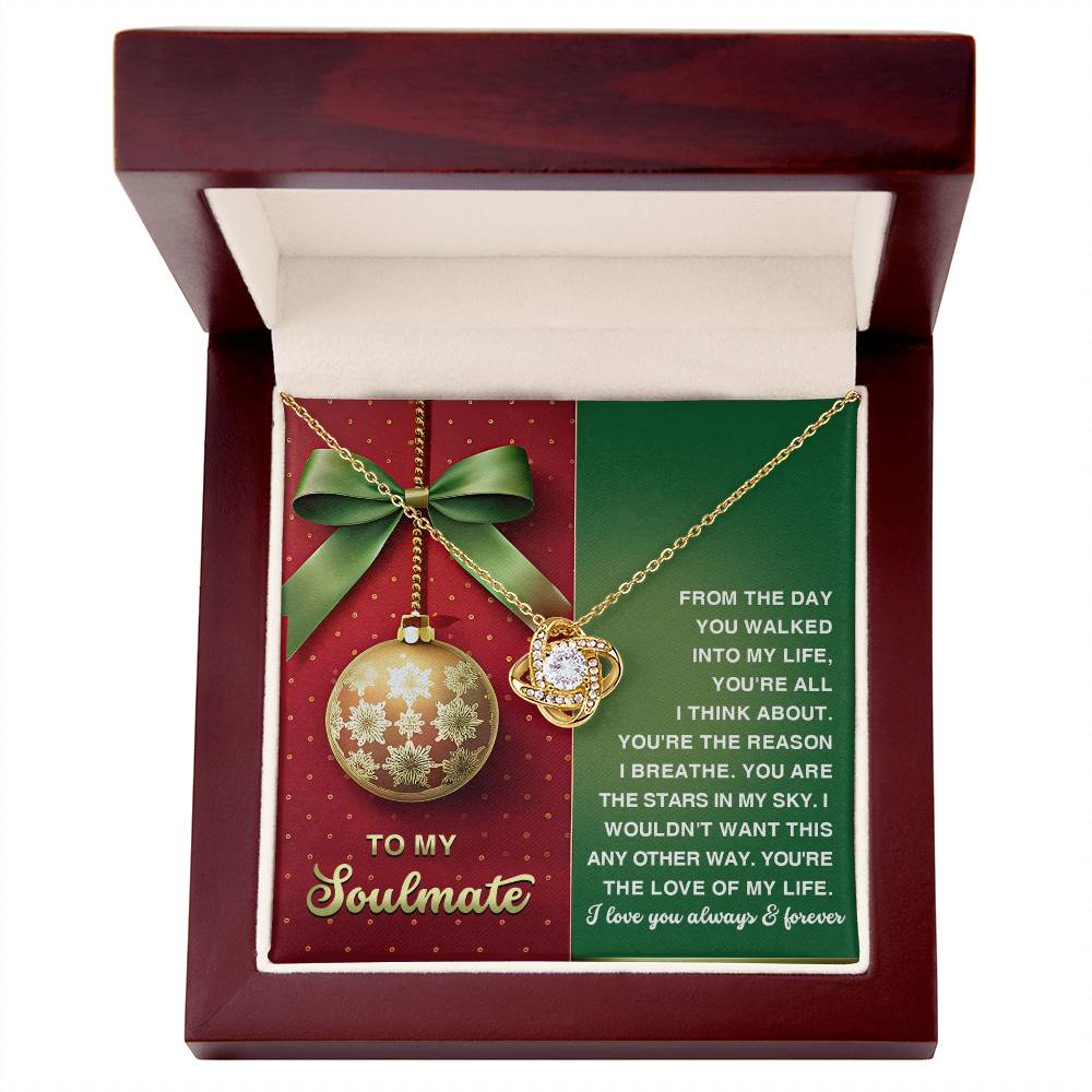 Gift for Soulmate - In My Sky - Love Knot Pendant Necklace - Mallard Moon Gift Shop