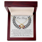 Apology Gift for Girlfriend, Wife, Soulmate - Sorry, From Now On - Love Knot Pendant Necklace