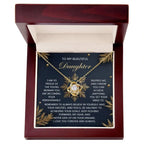 Gift for Daughter - On Your Dreams - Love Knot Pendant Necklace