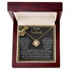To My Soulmate Love Knot Necklace – A Meaningful Valentine’s Gift Celebrating Trust, Devotion, and Shared Dreams