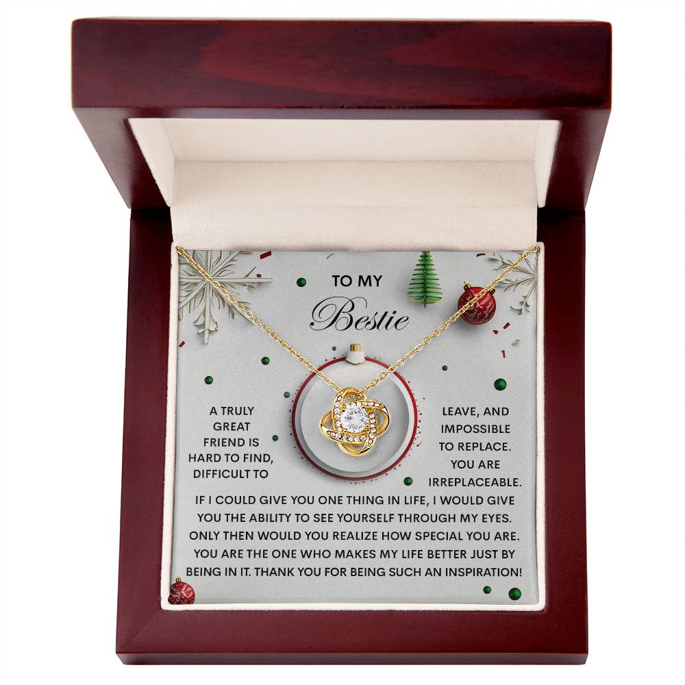 Gift for Bestie - The One - Love Knot Pendant Necklace - Mallard Moon Gift Shop