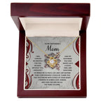 Gift for Boyfriend's Mom - I Could Be - Love Knot Pendant Necklace