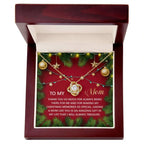 Gift for Mom - Christmas Memories - Love Knot Pendant Necklace