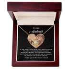 Romantic Gift for Soulmate, Wife or Girlfriend - I Love You to the Moon and Back - Love Knot Pendant Necklace