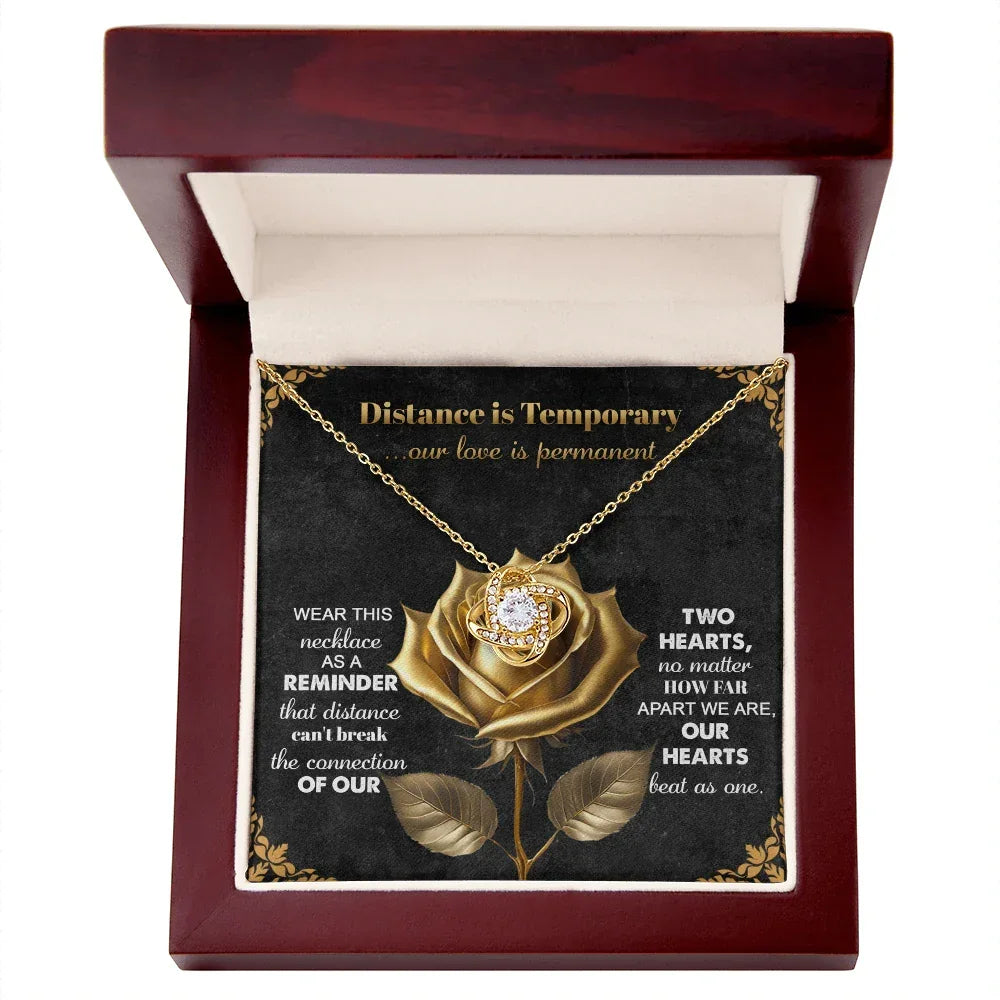Romantic Necklace with Message Card – The Perfect Gift for Long-Distance Relationships