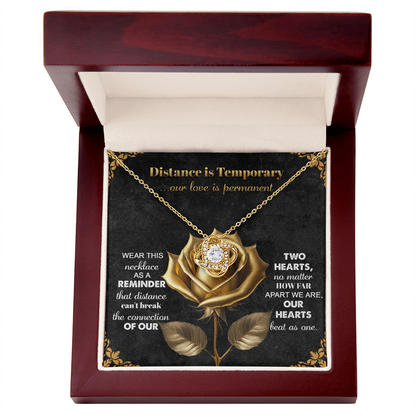 Romantic Necklace with Message Card – The Perfect Gift for Long-Distance Relationships - Mallard Moon Gift Shop