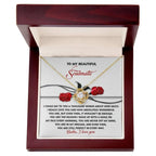 Romantic Anniversary, Valentine's Day Gift for Soulmate, Wife, Girlfriend - Wake Up With a Smile - Love Knot Pendant Necklace
