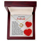 Romantic Anniversary, Valentine's Day Gift for Soulmate, Wife, Girlfriend - Place In My Heart - Love Knot Pendant Necklace