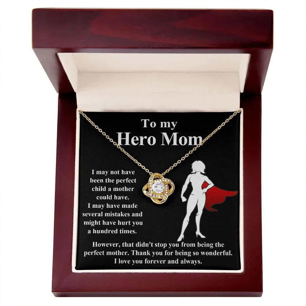Mom-The Perfect Mother To My Mom - Love Knot Necklace