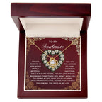 Romantic Gift for Her – Love Knot Necklace with Poetic Soulmate Card
