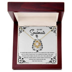 Gift for Soulmate - My Sun, Stars and Joy - Love Knot Pendant Necklace